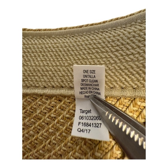 Straw Visor Summer Straw Sun Hat - Picture 8 of 10